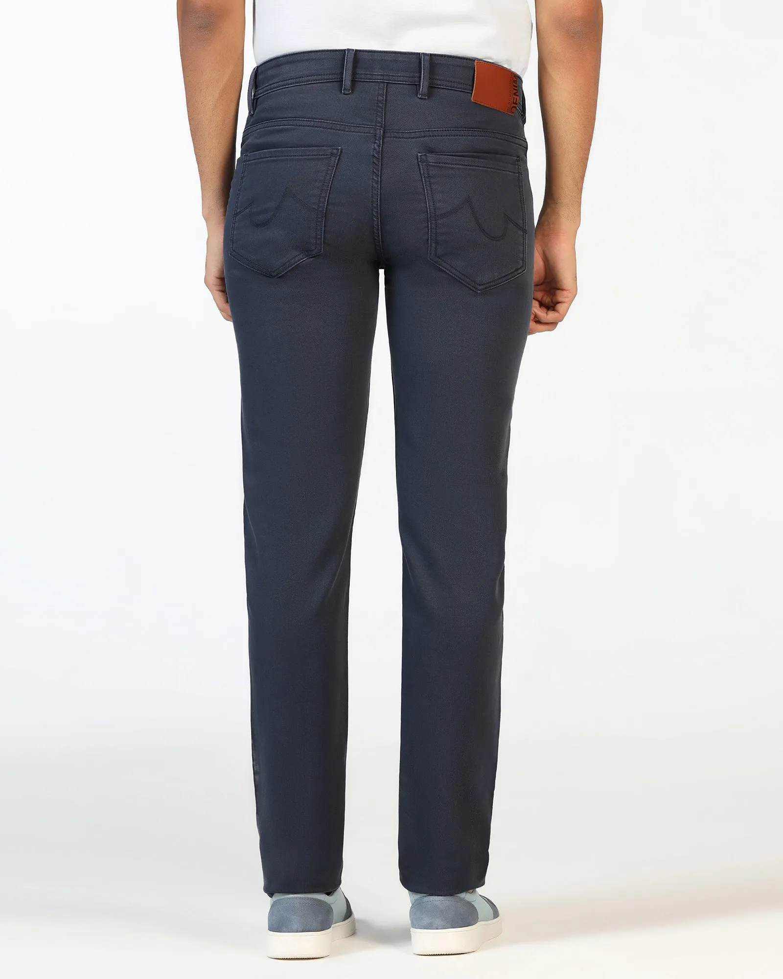 Grey Super Clean Slim Comfort Jeans - Ogden Flat Lock Stitching Winter Warmth Professional Wear