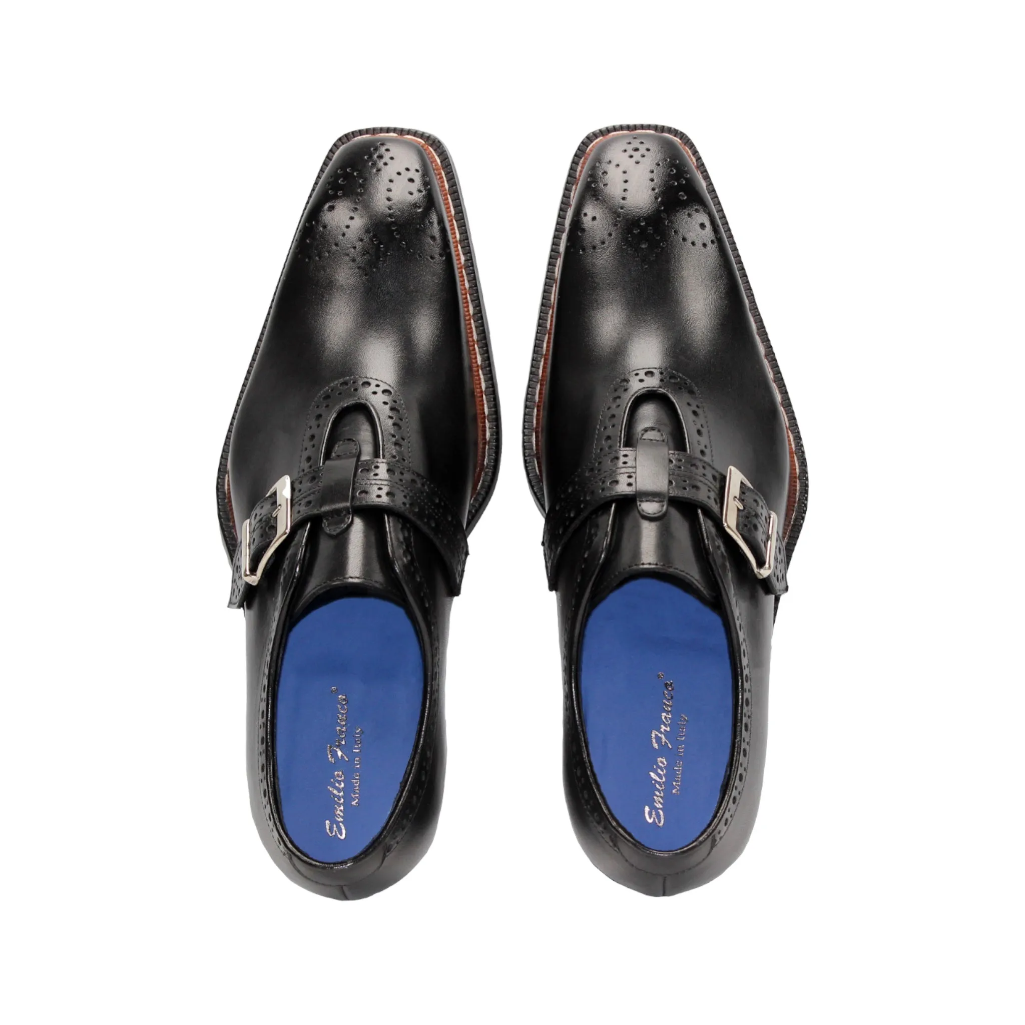 Shine Bright Emilio Franco "Filippo" Black Shoes