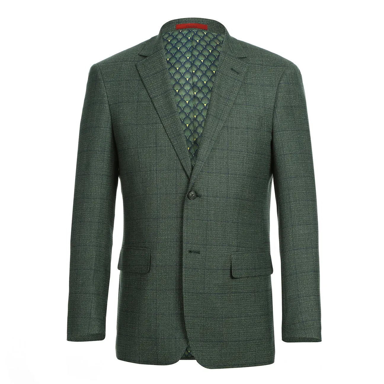 Alessandro Vitello by Renoir New Slim Fit Green Blazer 294-36 Active Urban Layer