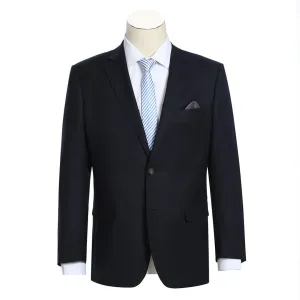 Renoir Notch Lapel Solid Sportcoat in Midnight Navy Non Bulky Insulation Tech AdjustableDrawstring