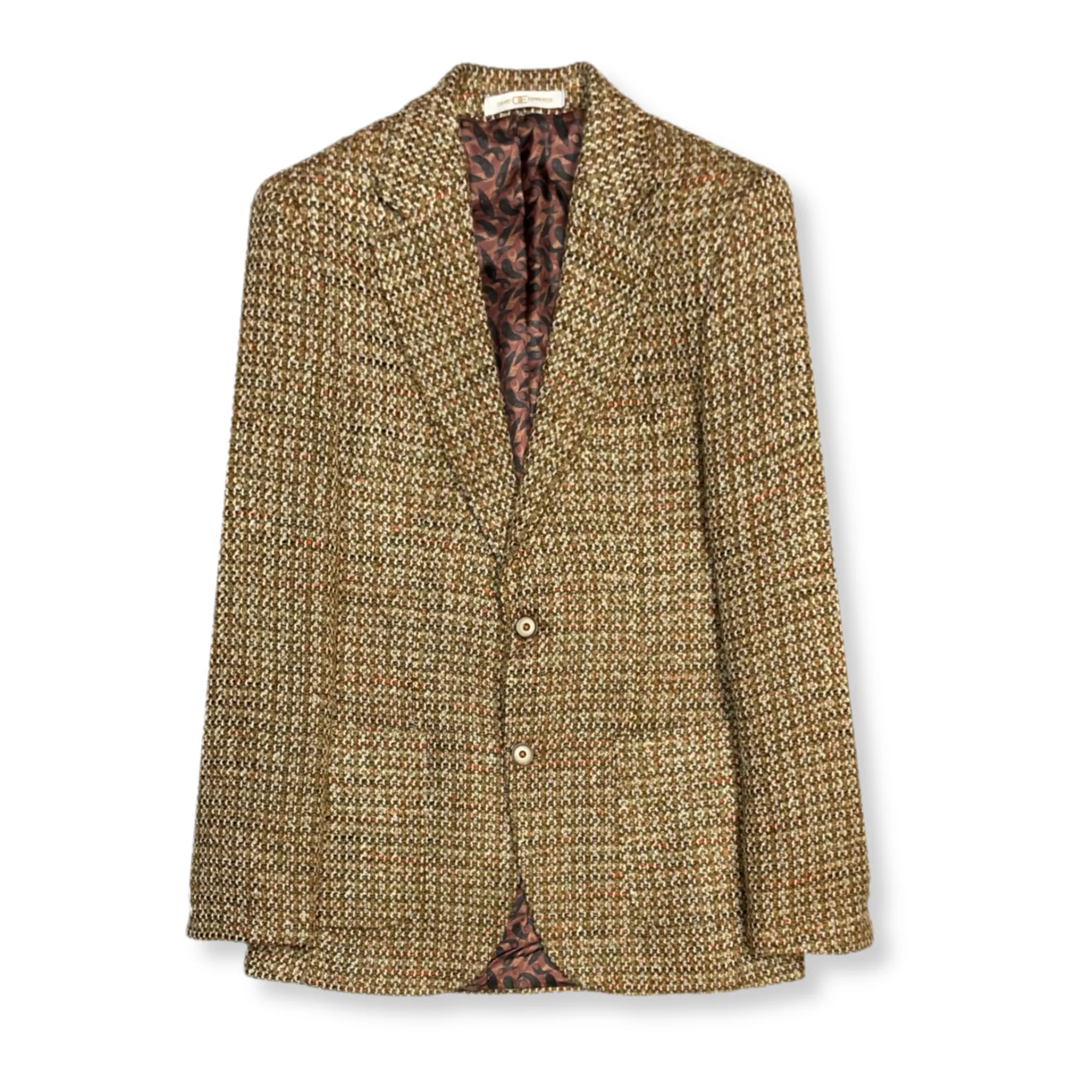 Dishaw Tweed Notch Sport Jacket Simple Layers Adjustable drawstring