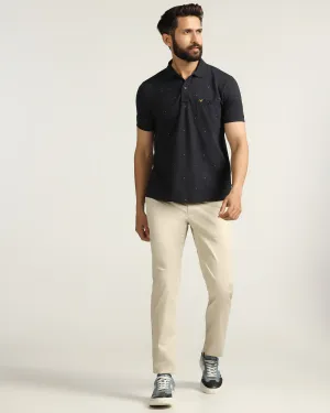 Temp Tech Slim Fit B-91 Casual Beige Solid Khakis - Peter Cozy Stretch Fit Chill Style