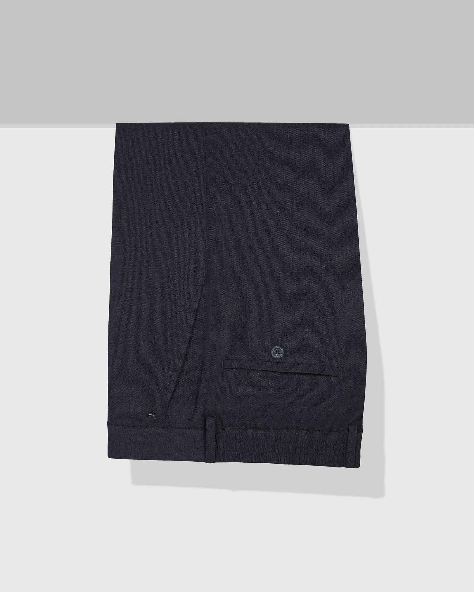 Chilly Layering Simple Cut Sneaker Fit Navy Solid Pant - Icon