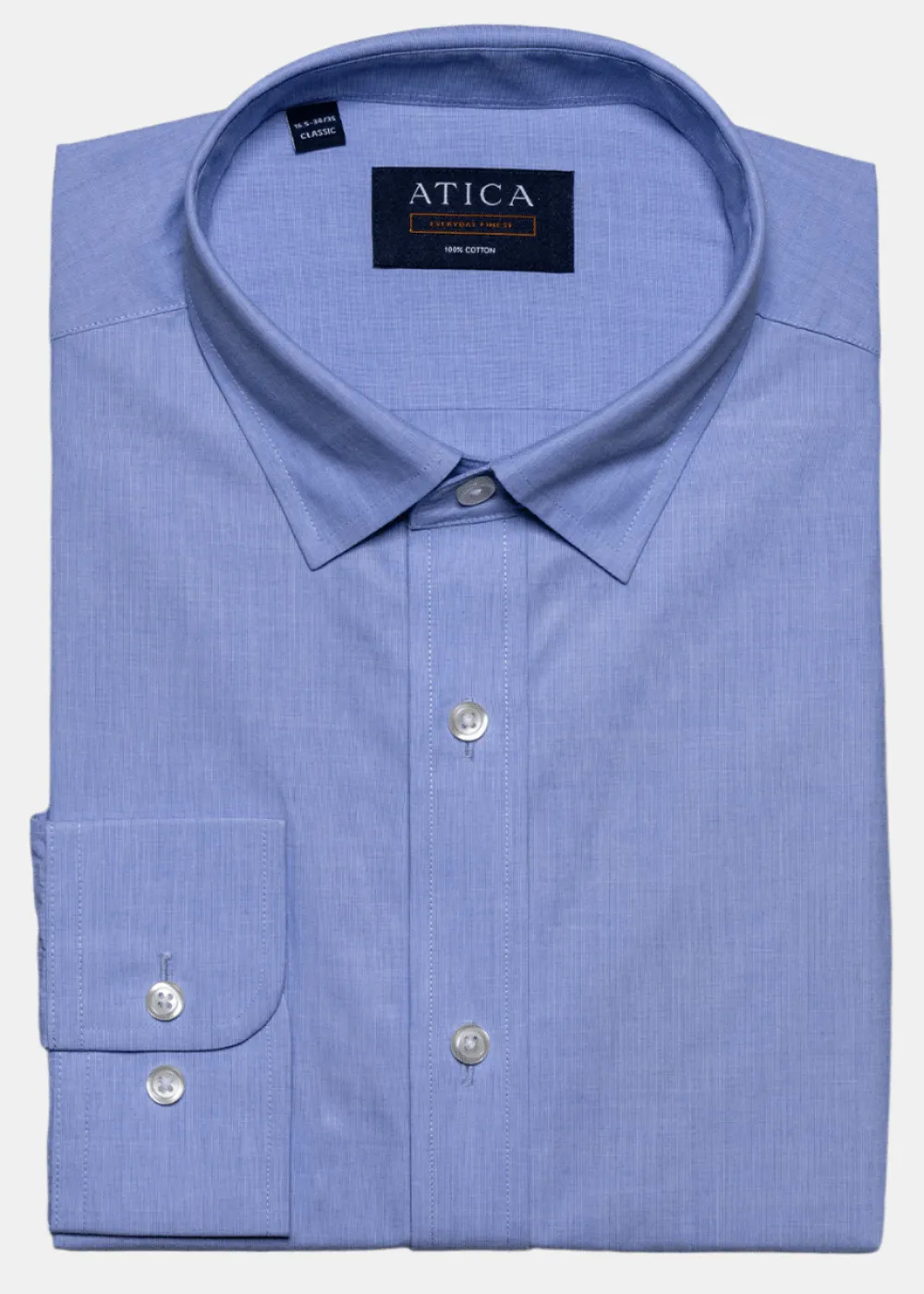 Nautical Look Non Static Finish Everyday Sky Blue Poplin Shirt