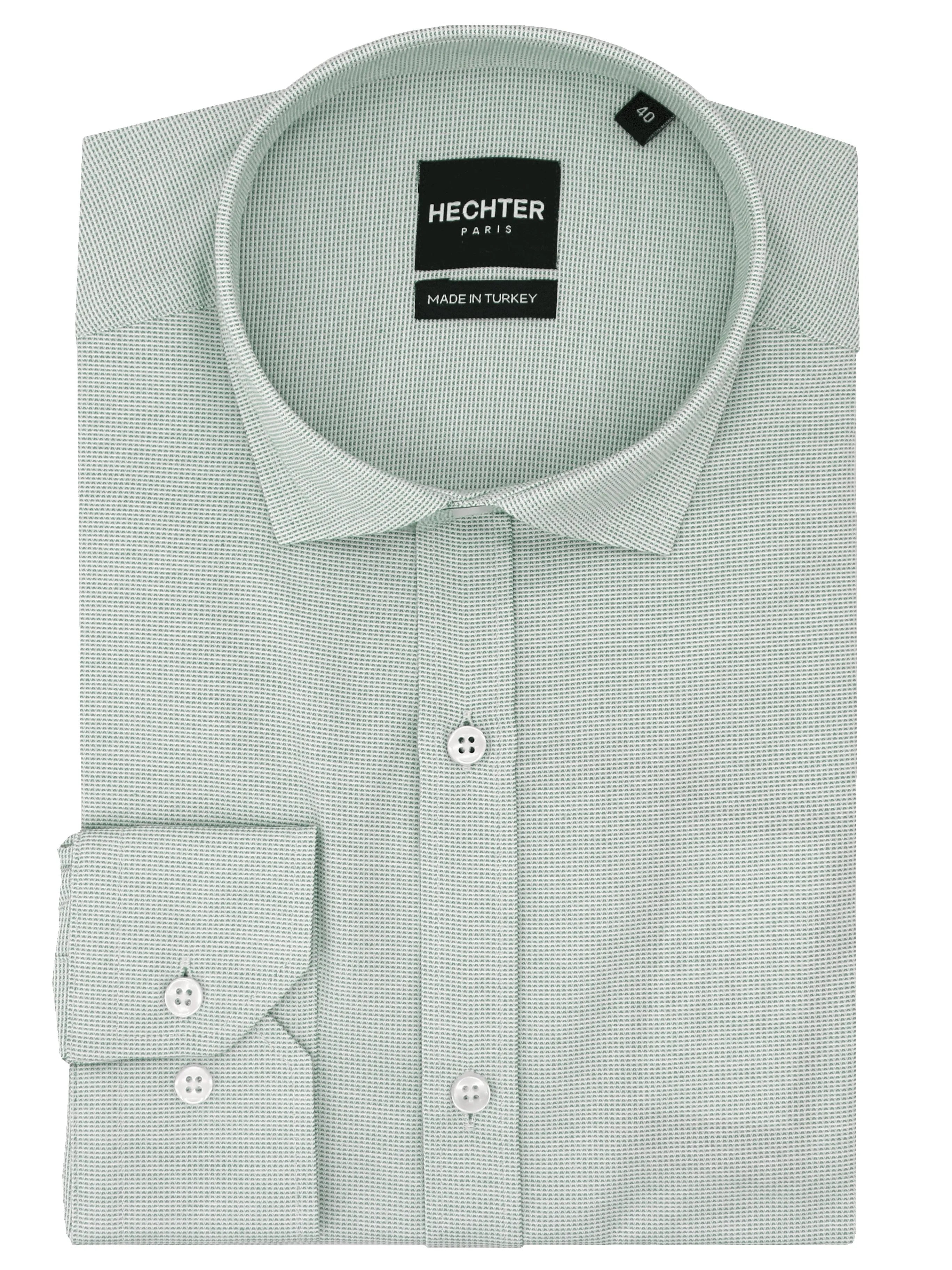 Spring Break Jacque Business Green Woven Shirt
