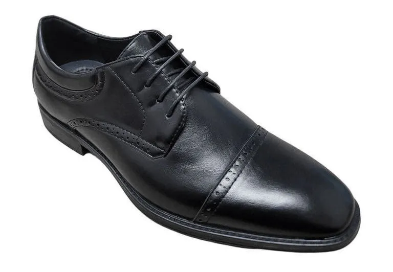 Refined Finish Goodyear Welted BELGRAVE BLACK LACE UP DRESS SHOES