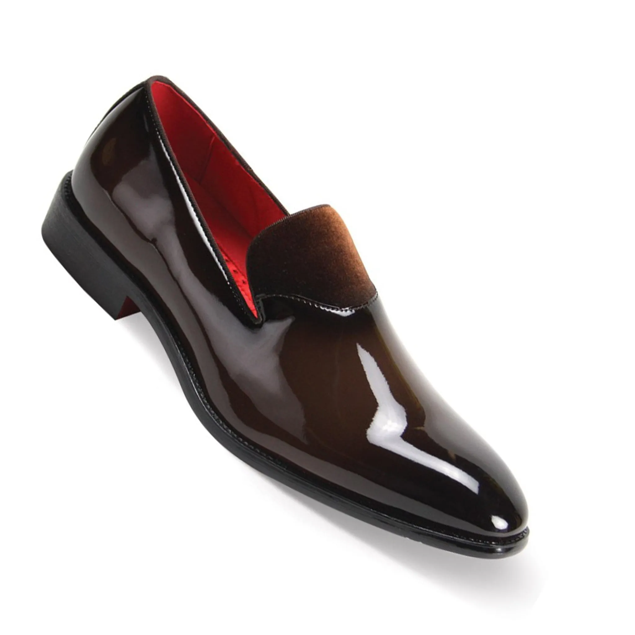 evening run Brown Patent Fashion Loafer