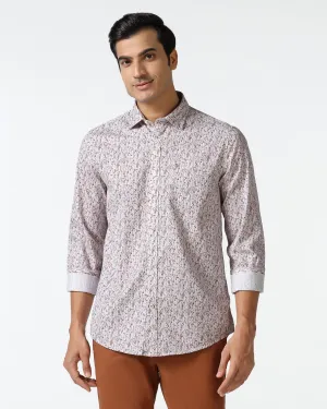 adult clothing Rust Printed Shirt - Emeric