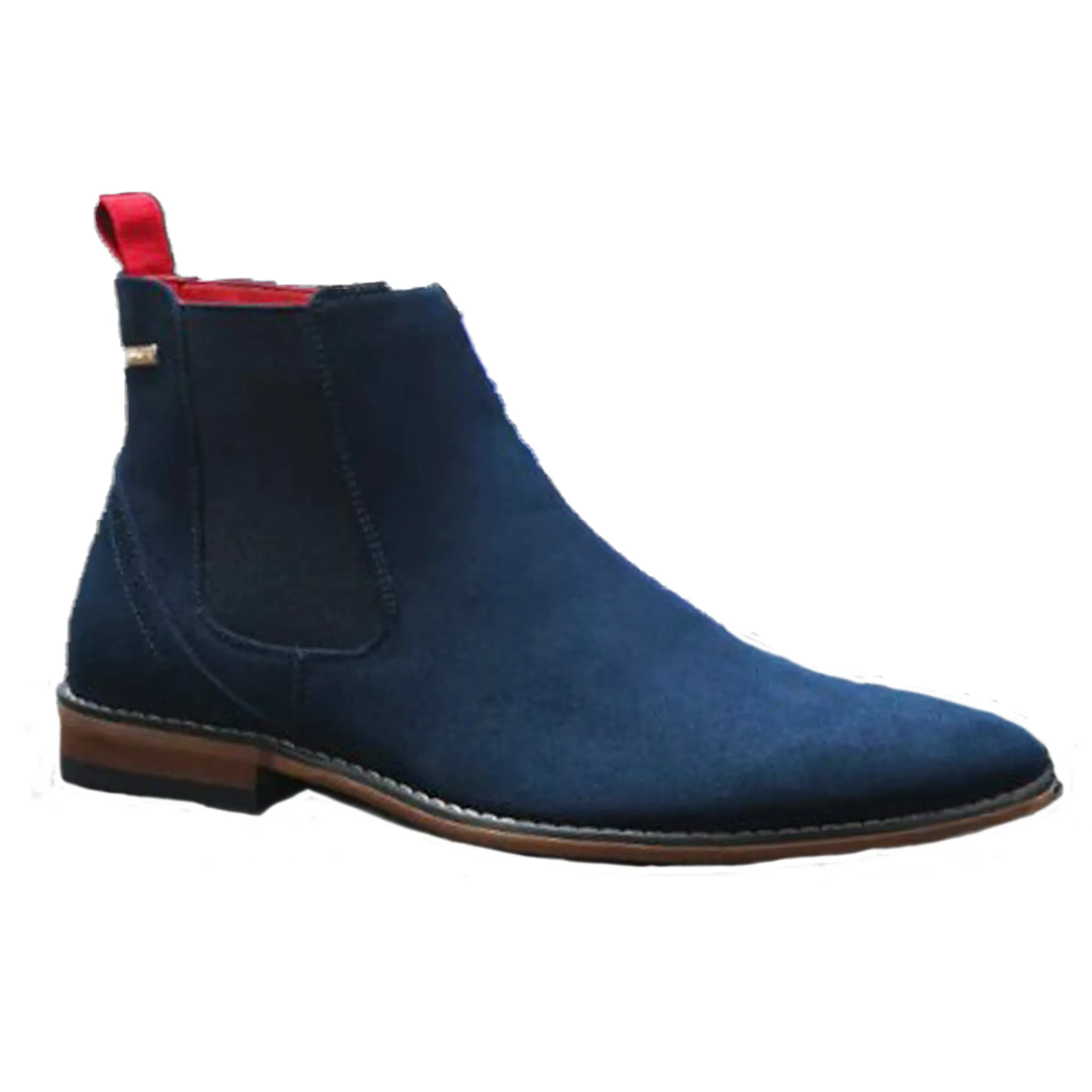 Anti Odor Winter Walker Navy Microfiber Chelsea Boot
