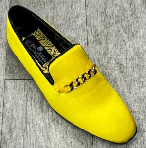 Low Impact Sole Geometry Exclusive Formal Dress Shoe Yellow 6978