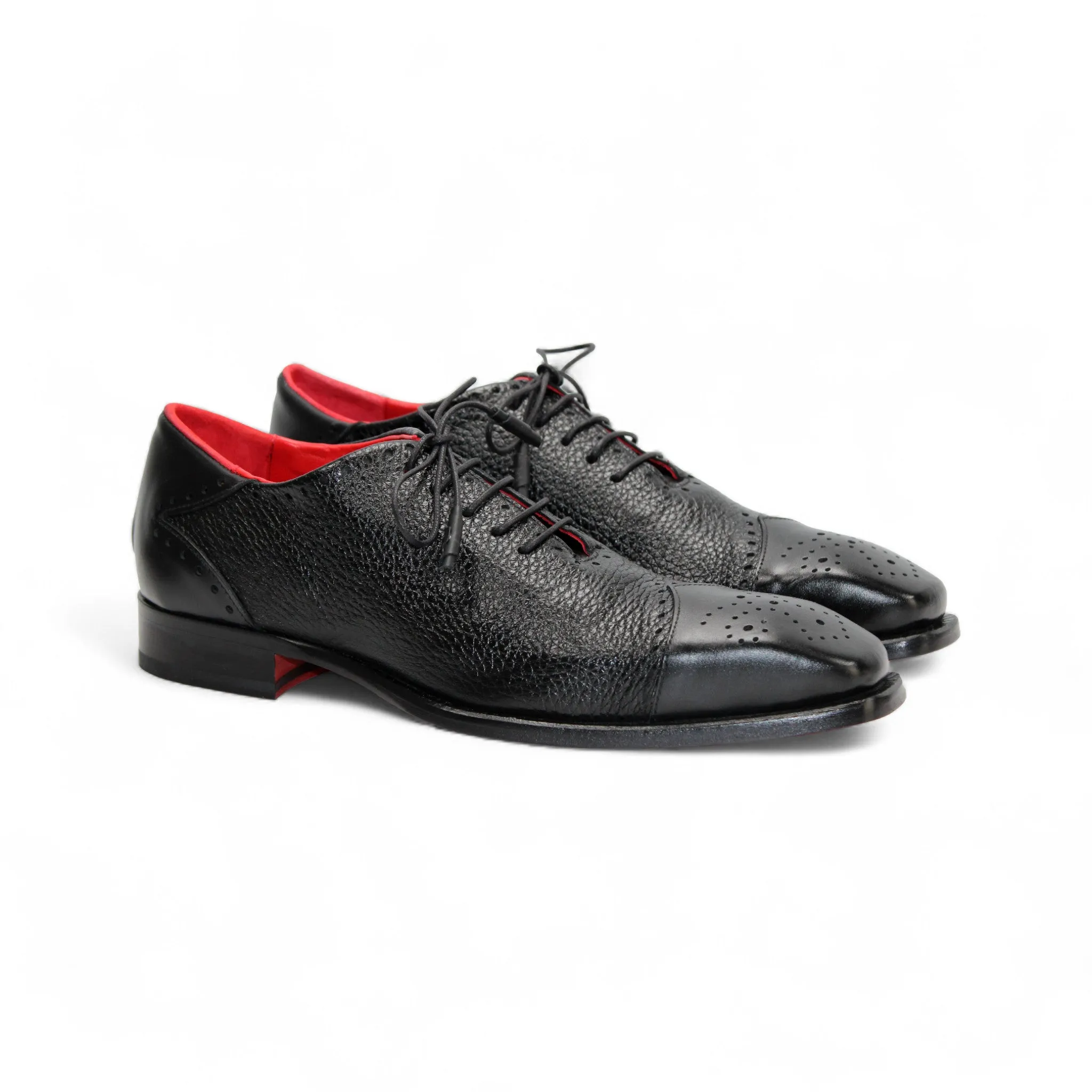 Emilio Franco "Bosco" Black Shoes Non Restrictive Fit Design Torsional Stability Frame