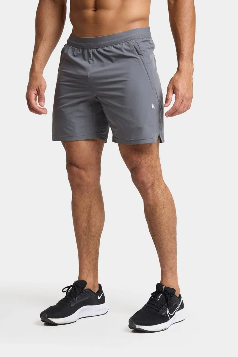 nylon blend Training Shorts in Grey