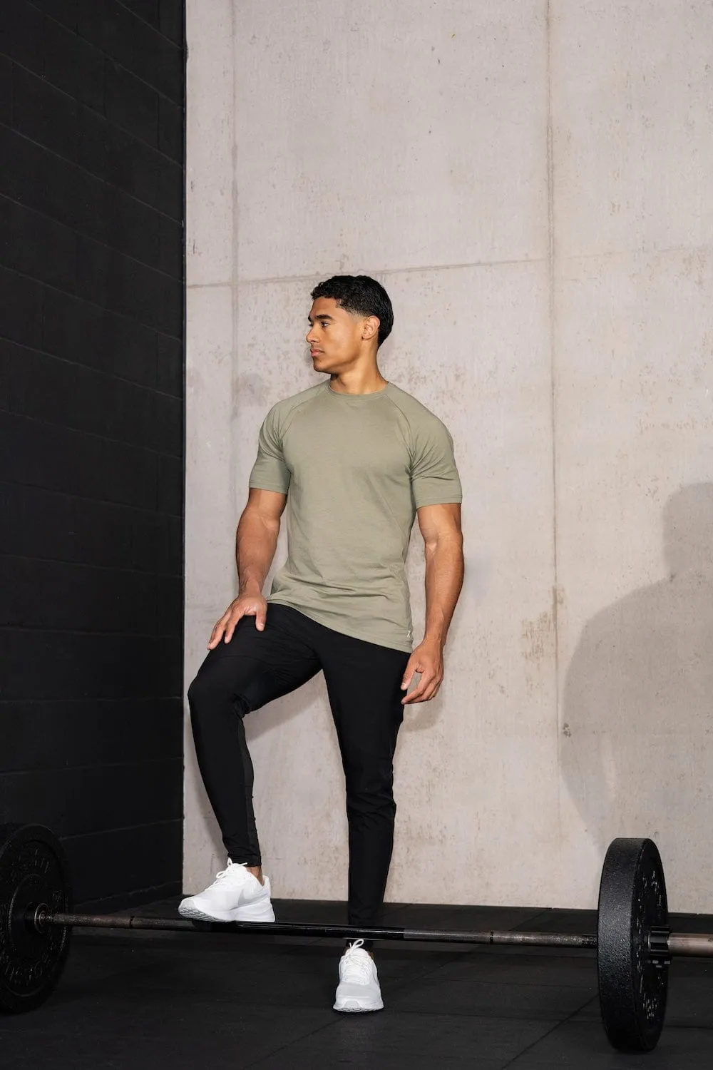 Essential Training Top in Khaki polo neck Versatile Apparel