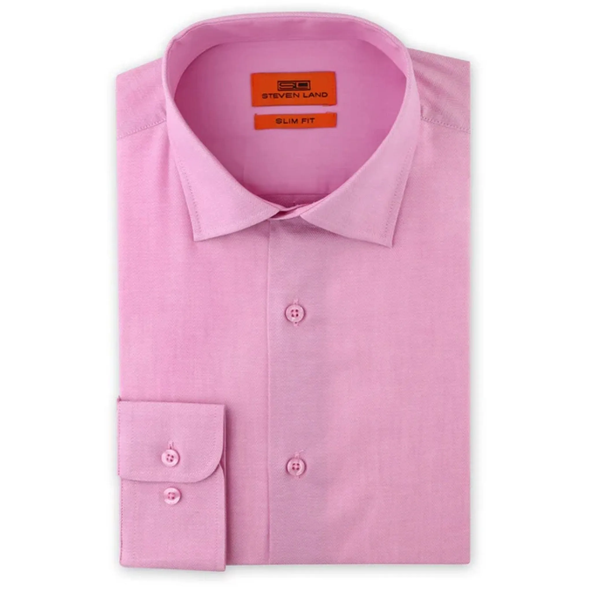 Sb1942 Steven Land Herringbone Shirt Sweat-Absorbing