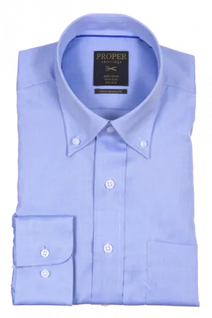 PROPER SHIRTINGS LIGHT BLUE CONTEMPORARY FIT REGULAR CUFF N100CC0R-LBL Quick-Dry