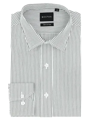 Abstract print Liberty Business Black Pinstripe Shirt