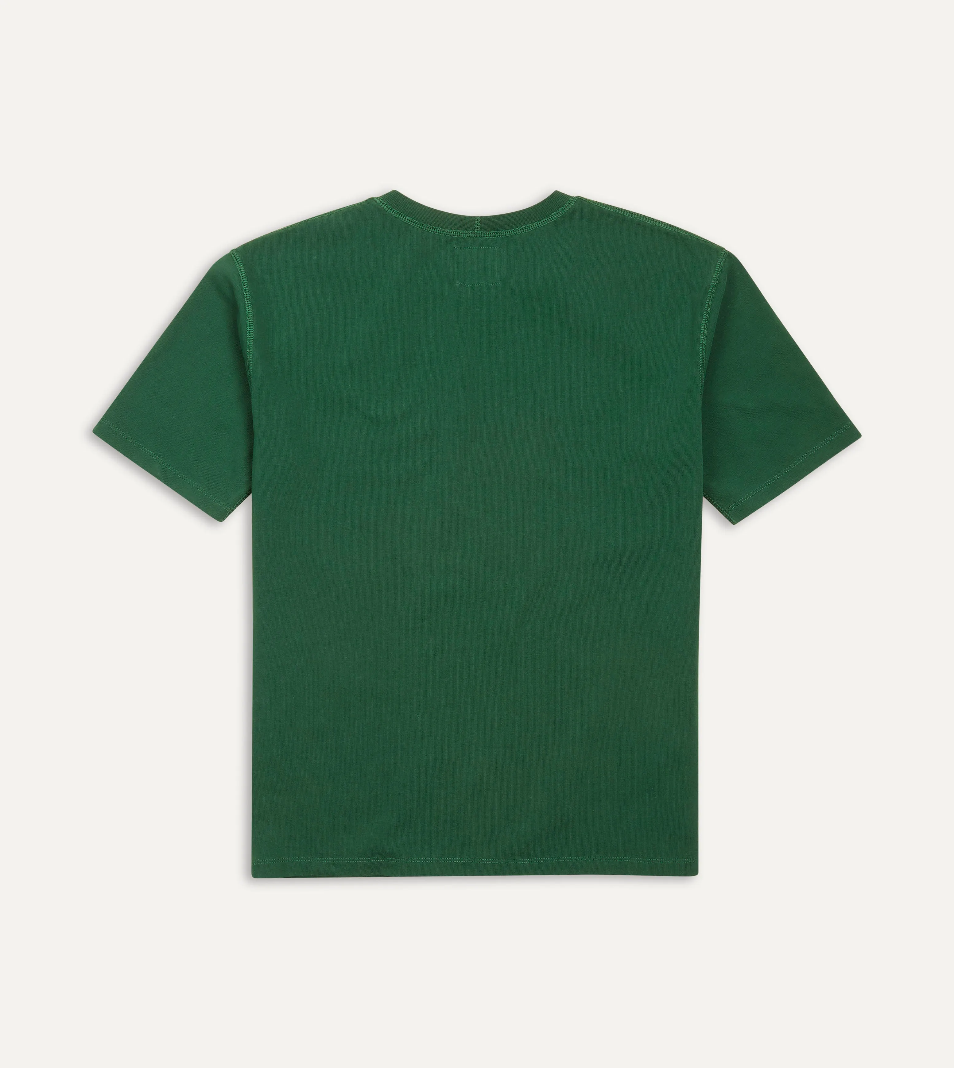 Forest Green Cotton Crew Neck Hiking T-Shirt UVProtectionFinish