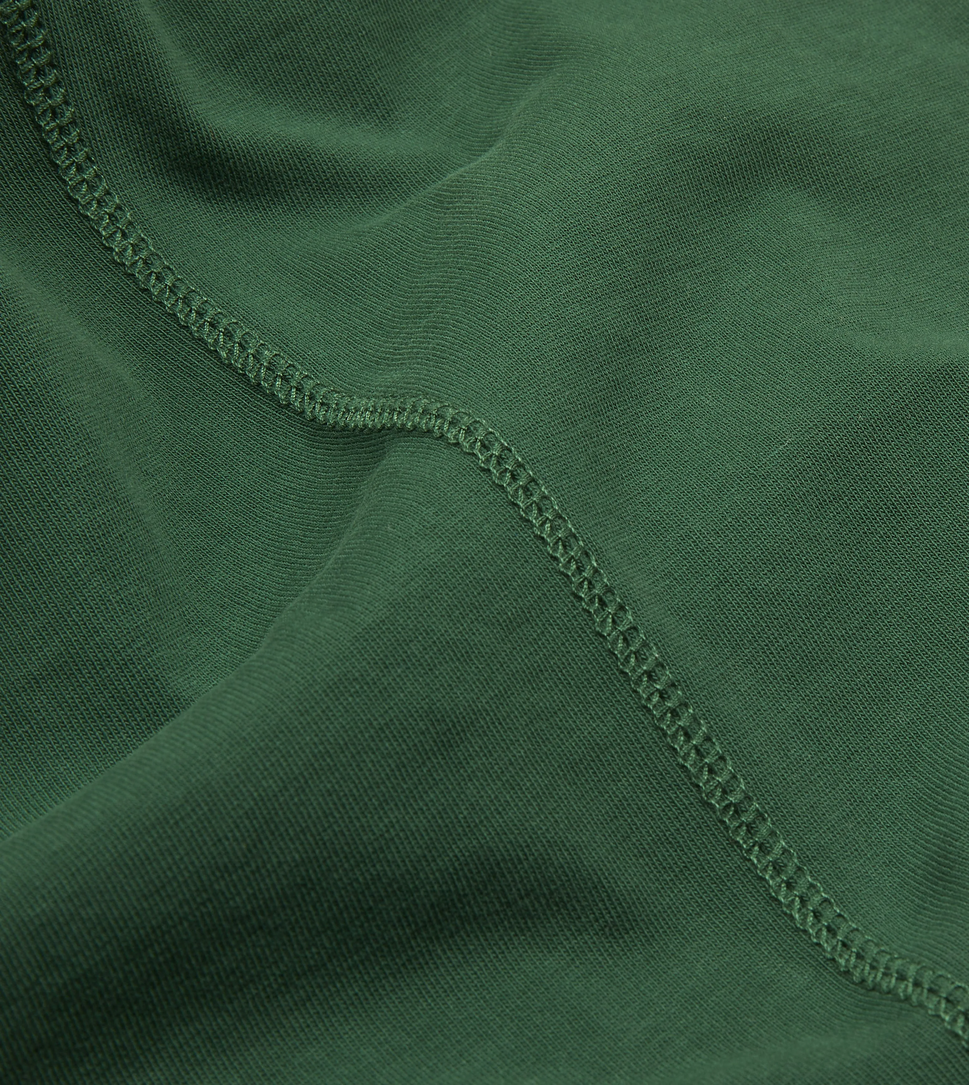 Relaxed Comfort Wear Forest Green Cotton Crew Neck Hiking T-Shirt