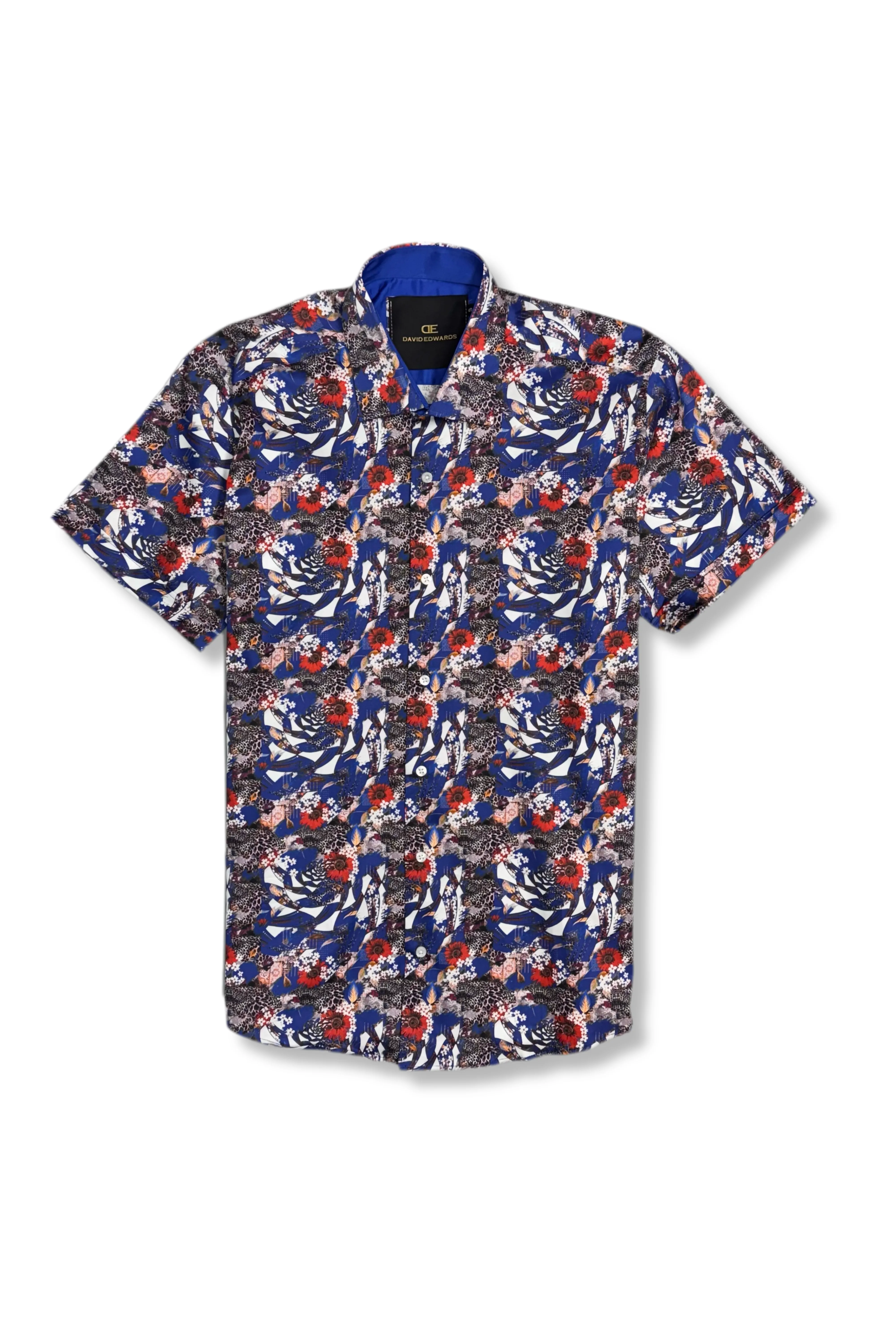 Datema Short Sleeve Button Down Shirt Family Style