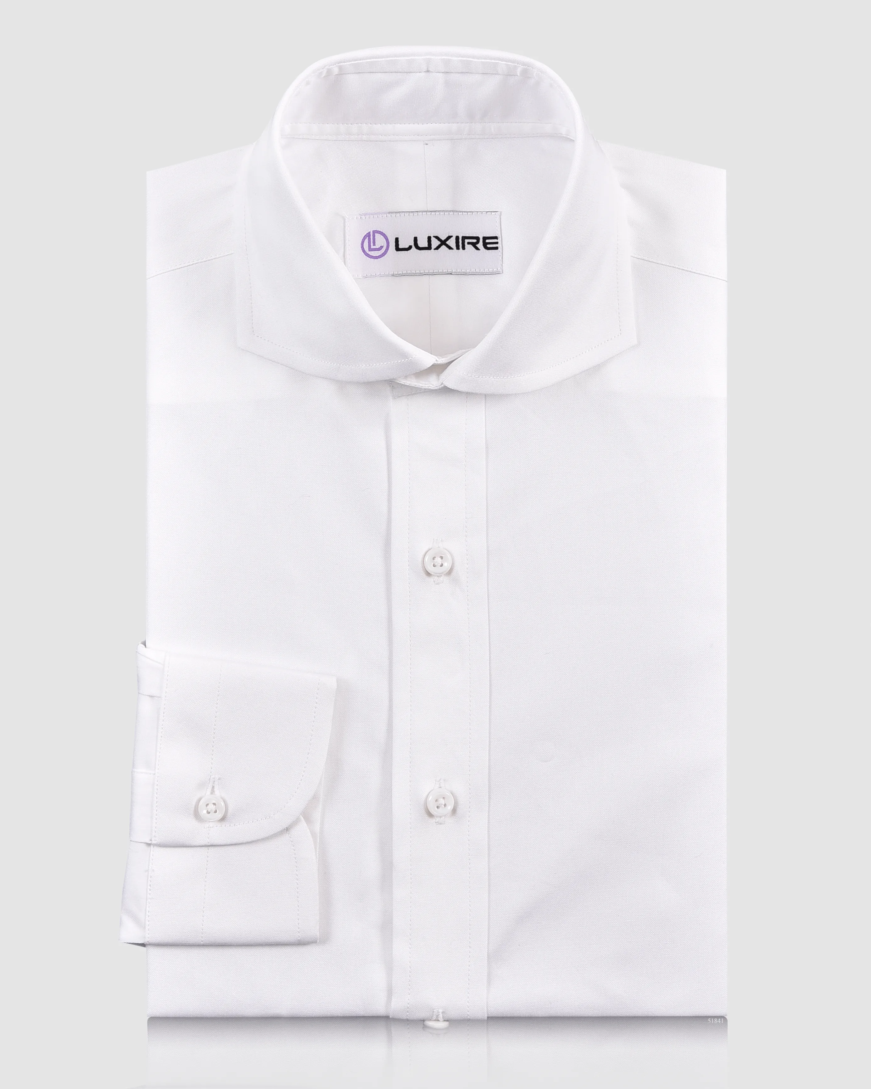 Brembana 2-Ply Giza White Pinpoint Oxford Shirt Roomy Cut Modern Fit