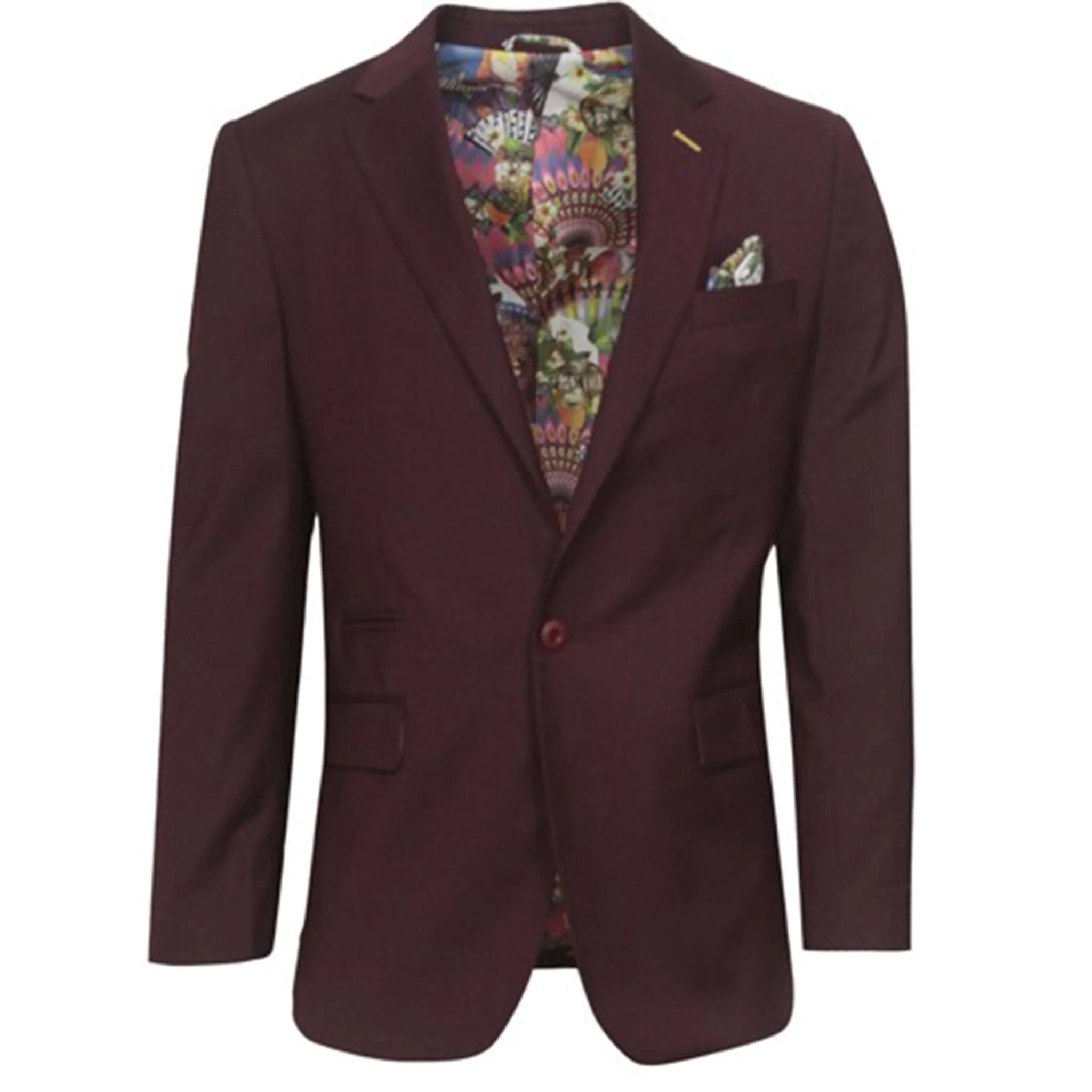Burgundy Slim Fit Sport Coat City Style Comfortable Layering