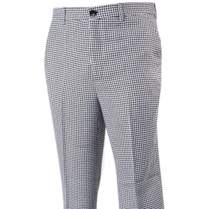 Plaid Houndstooth Black White Pants Comfort Focused Light Reflective Details