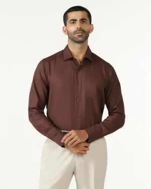 Rust Textured Shirt - Recite youth trend