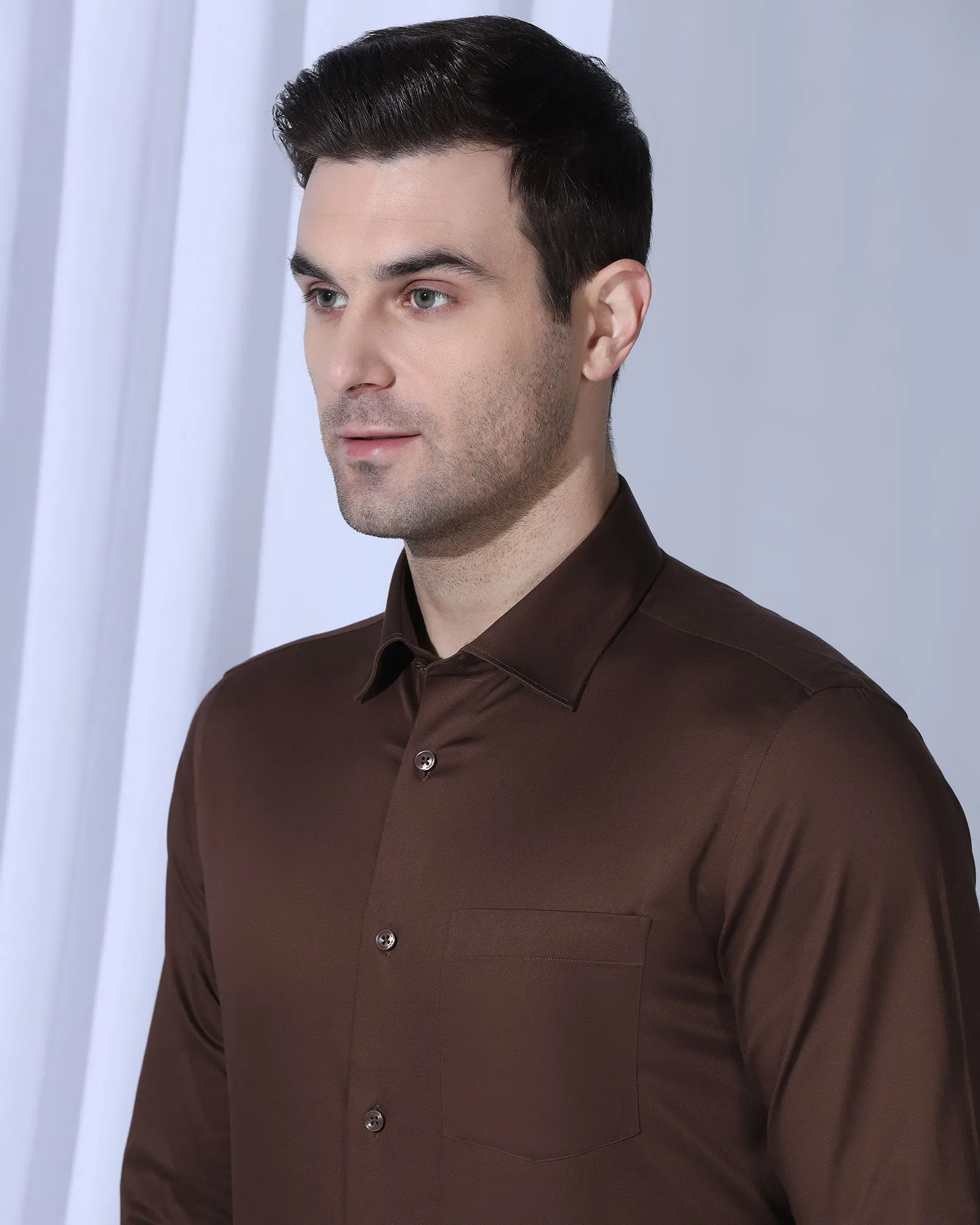 Odor control Non Iron Formal Rust Solid Shirt - Georgia