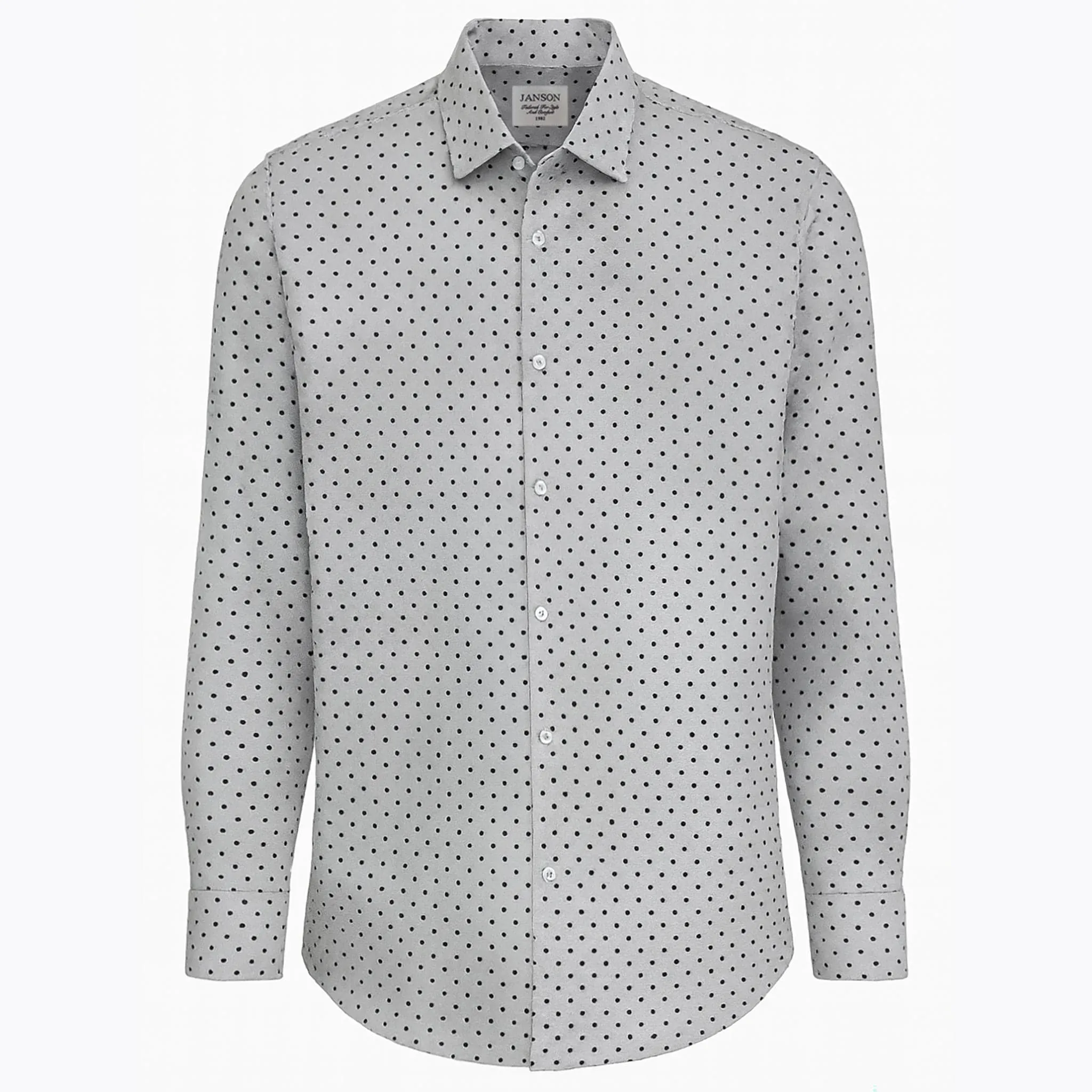 Comfort First Fit Janson Sport Shirt-100% Cotton Satin Finish, European Made