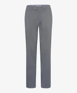 Zip Pocket Tapered Look Brax Kapok Hi Flex Chino Pant in Silver