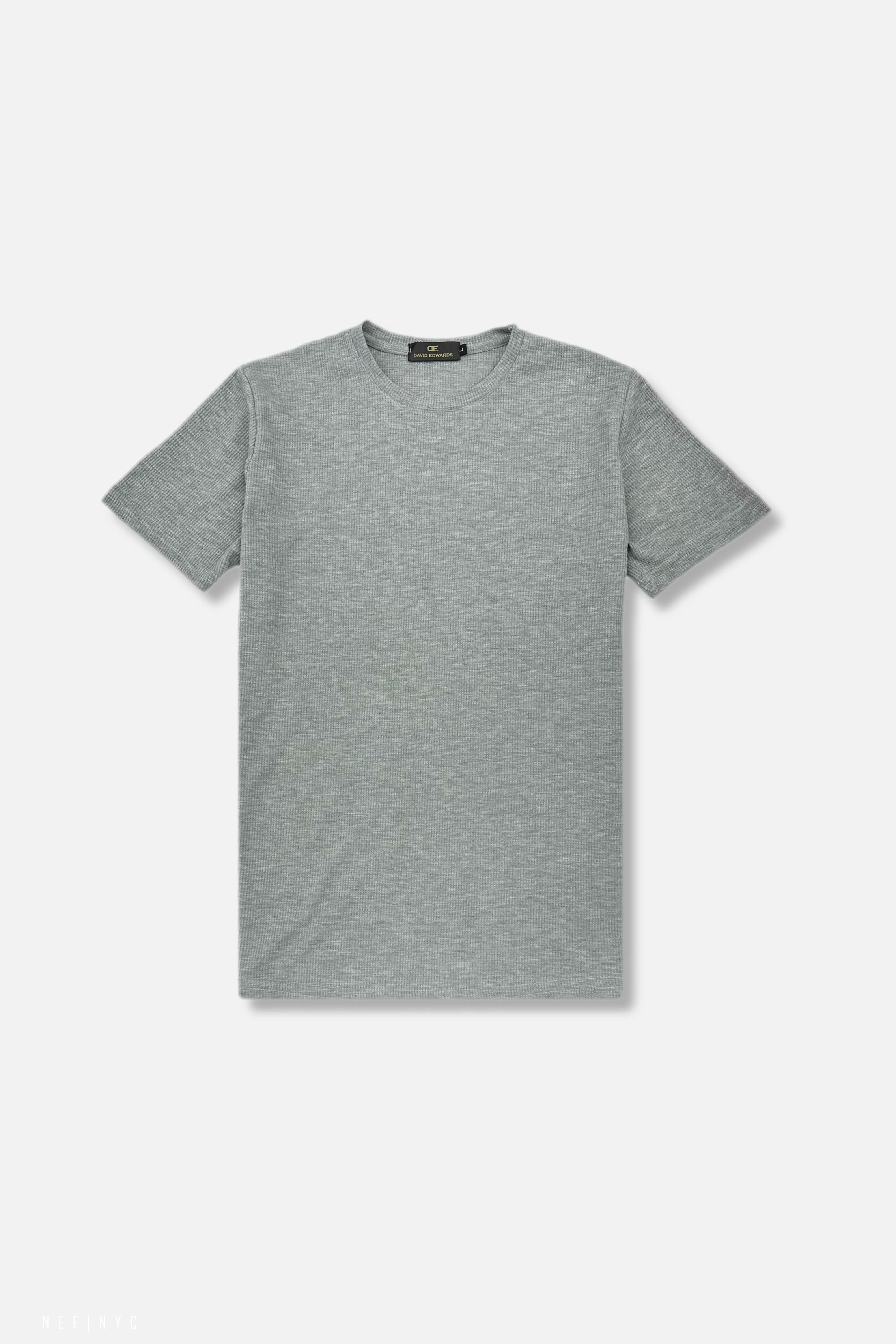 Stretchable Weave Drayton Crewneck Knitted T-Shirt