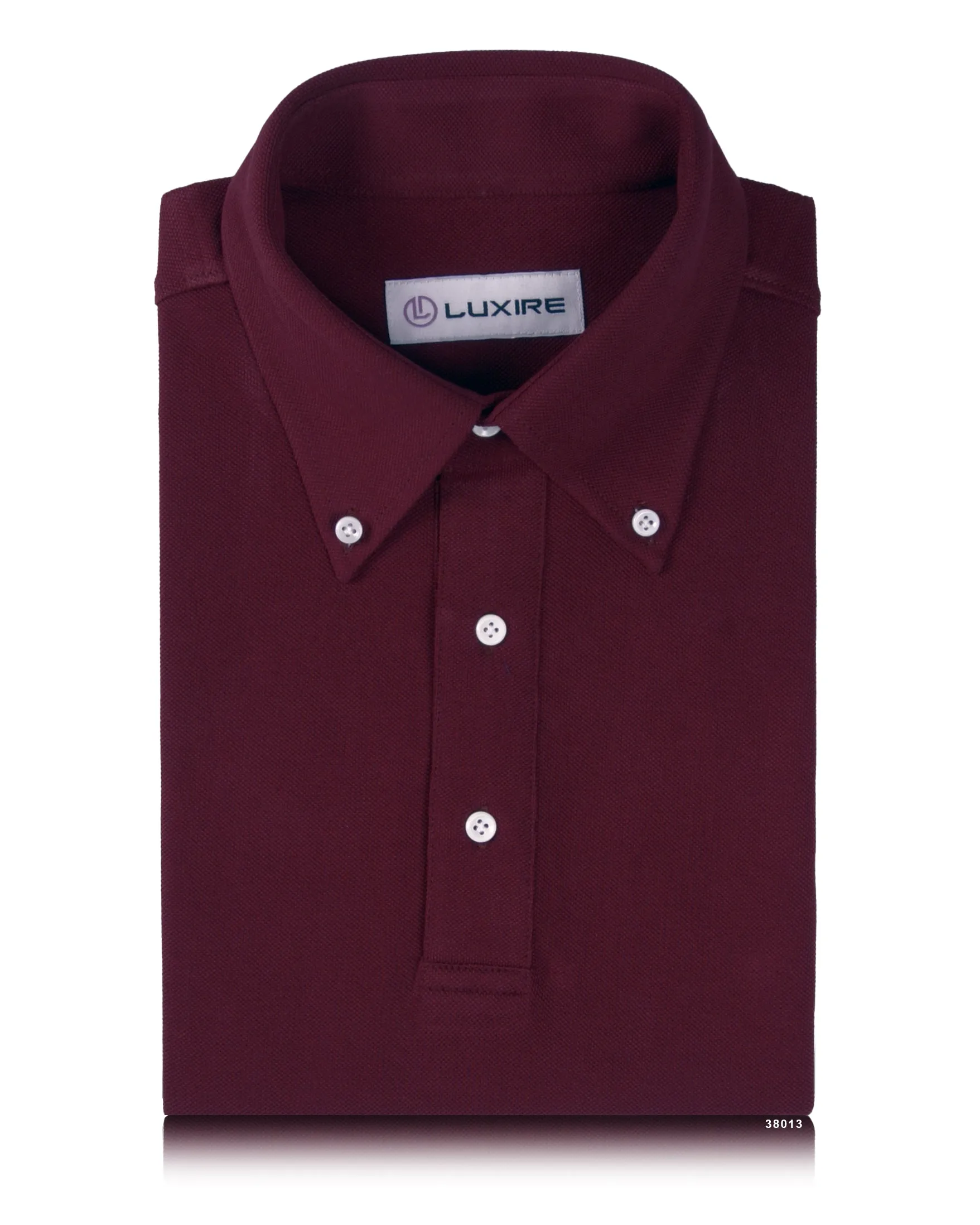 Plain Maroon Polo T-Shirt Youthful Appeal Sporty Look