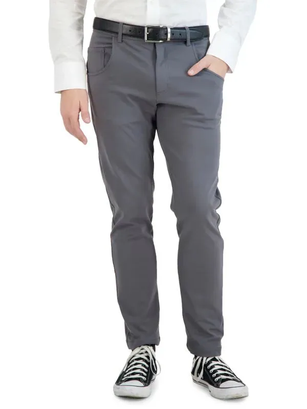 Lightweight Weave Anti Static Lining Levinas Grey Performance Tech Stretch Pants