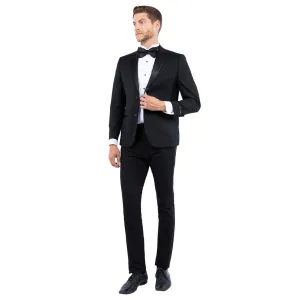 Packable Gear Classic Notch Lapel Tuxedo Jacket Simple Comfort Wear
