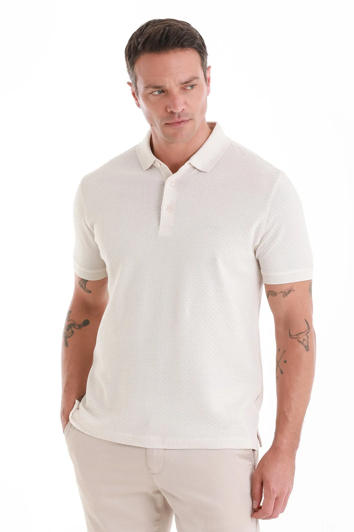 Regular Fit 100% Cotton Mercerized Stone Polo T-Shirt Comfortable apparel