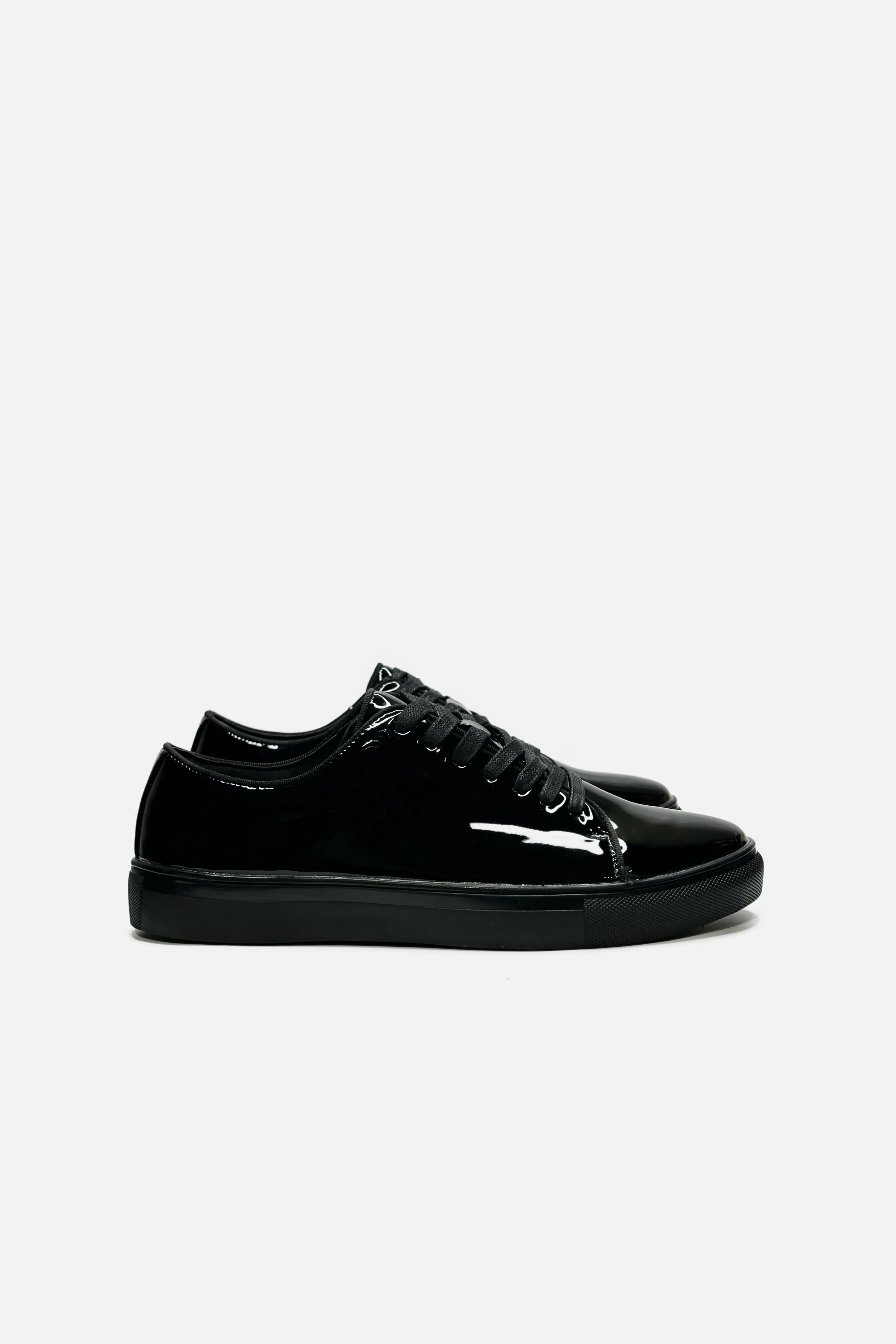 Salvatore Patent Cupsole Sneakers Sporty Look Non-slip Fit
