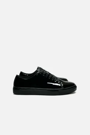 Salvatore Patent Cupsole Sneakers Cold Step Padded
