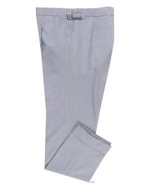 Seasonal Wear Drago: Super 160s - Light Grey-Sky Plain