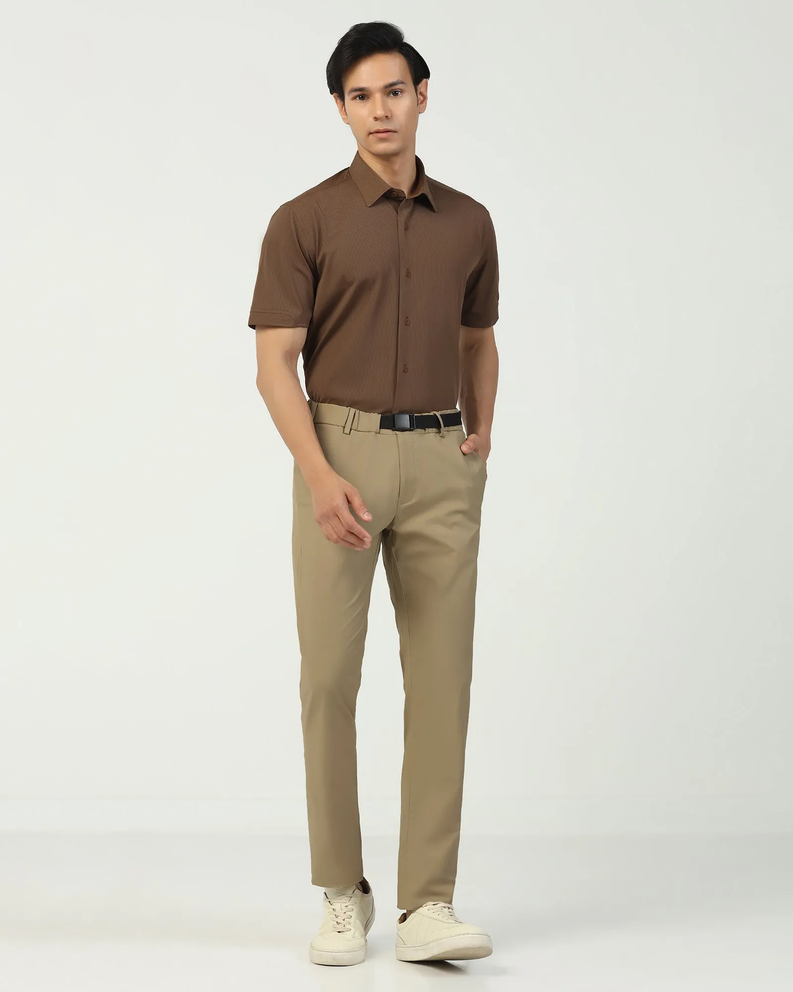 TechPro Slim Fit B-91 Casual Khaki Solid Khakis - Kyle Zip-off legs anti slip grip