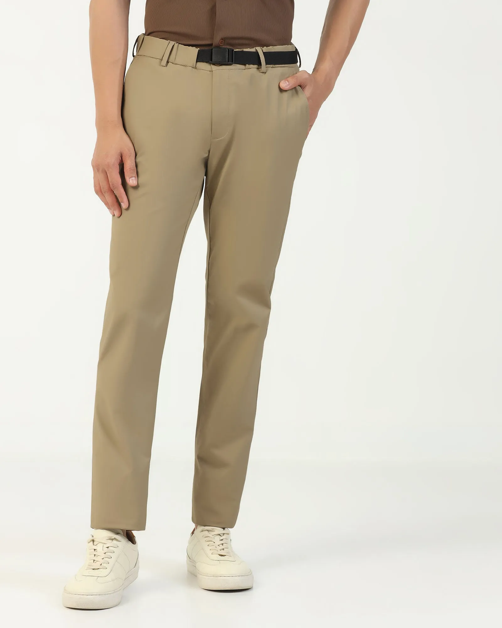 Reinforced Knees TechPro Slim Fit B-91 Casual Khaki Solid Khakis - Kyle