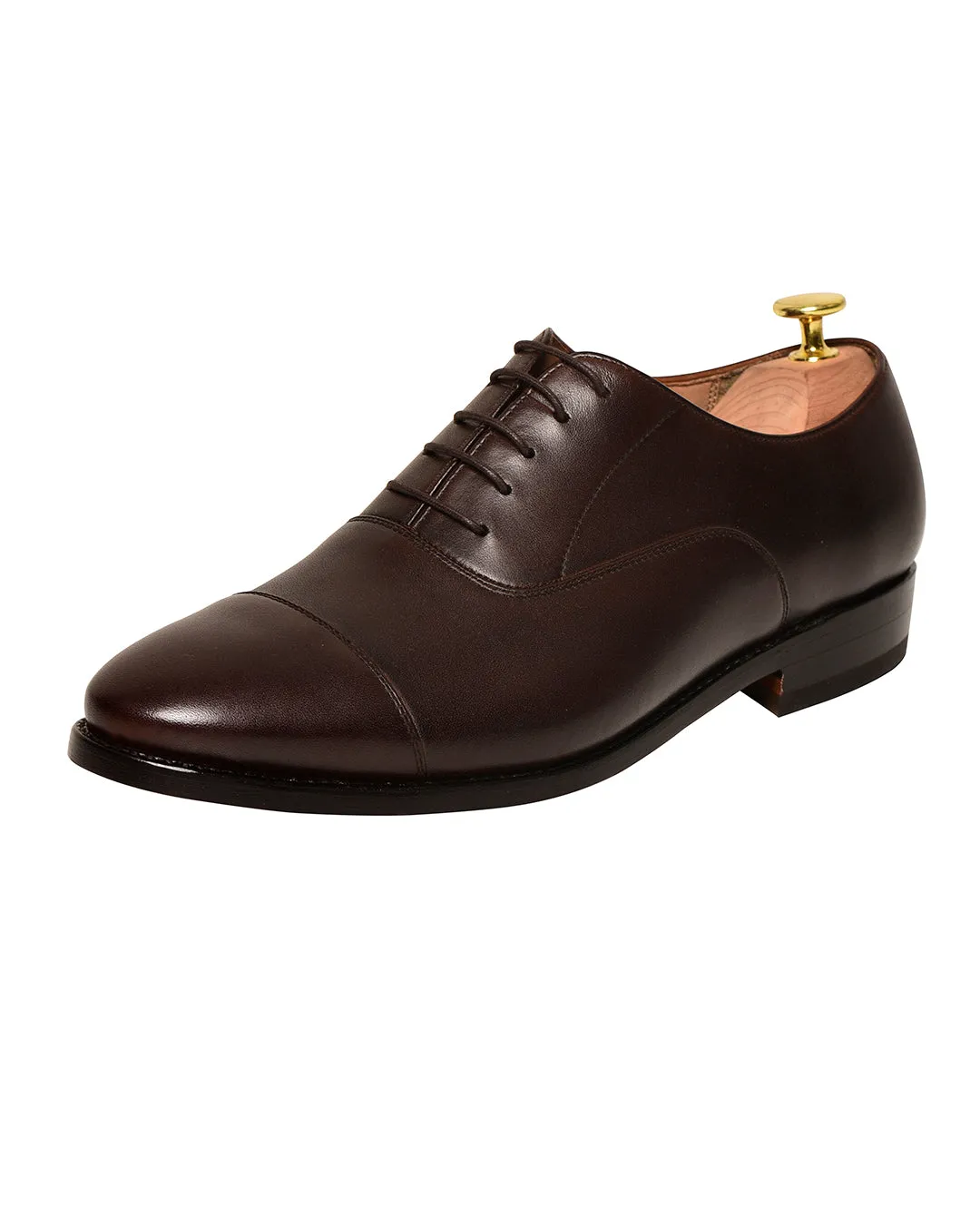 Captoe Oxfords Brown zipper Secure Fit Lacing System