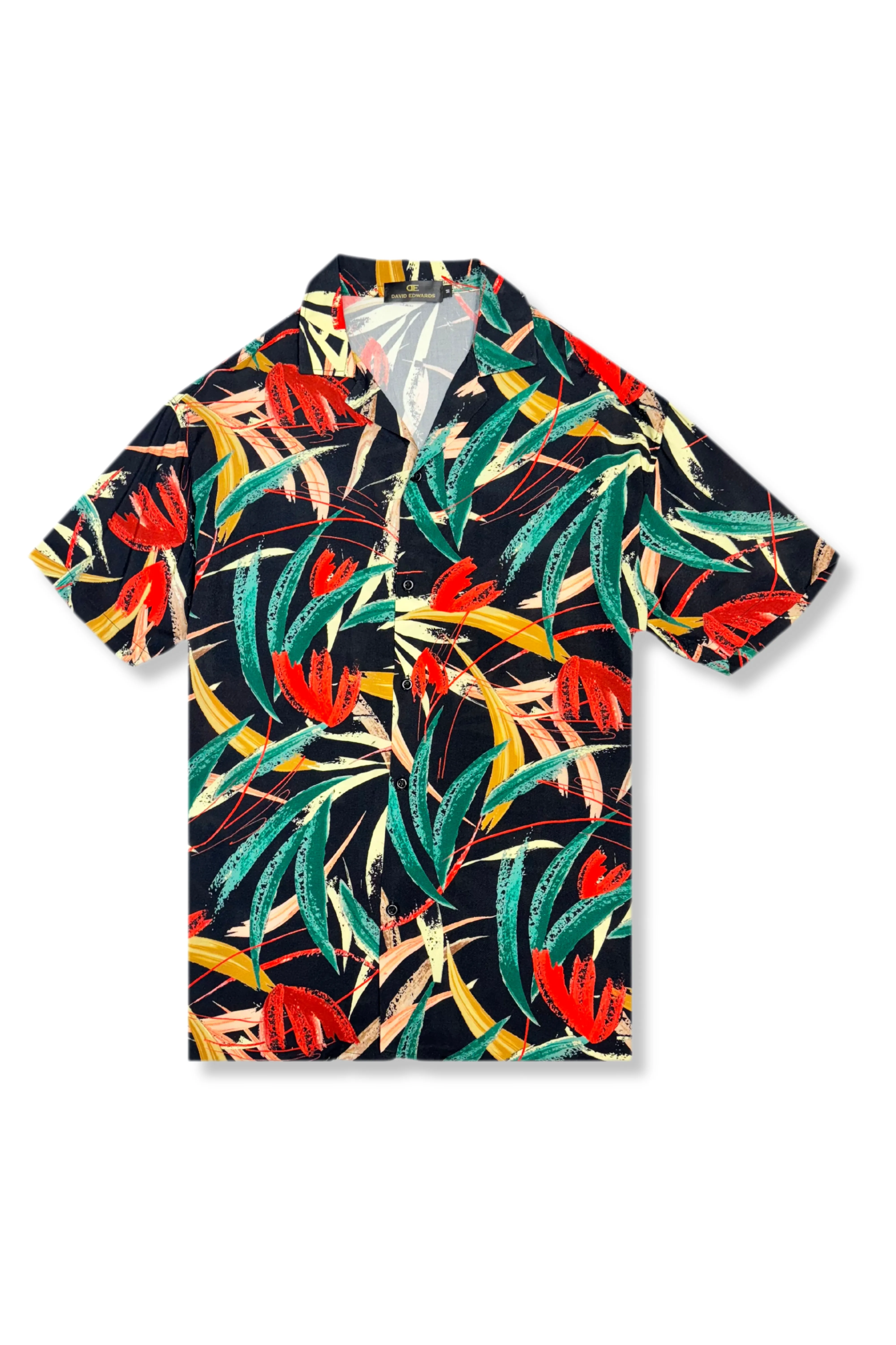 Doncaster Tropical Resort Revere Collar Shirt FormFitting Cut