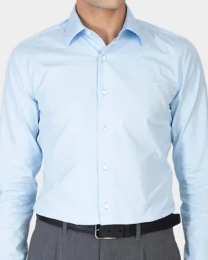 Sky Blue Poplin 120/2 Spring Trend Night Out