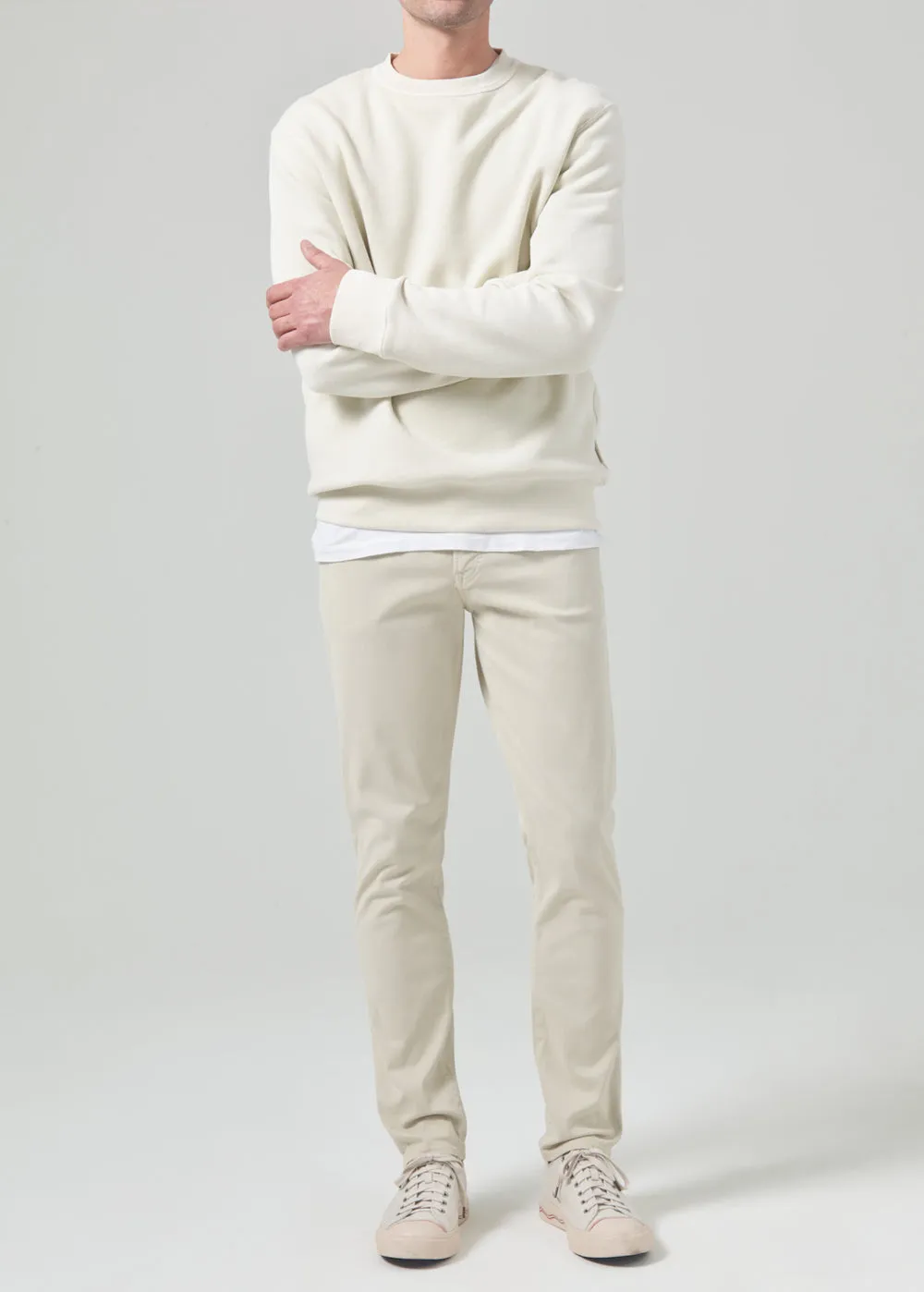 Colorfast Dye Seamless Sleeve Construction London Twill Pant - Willow