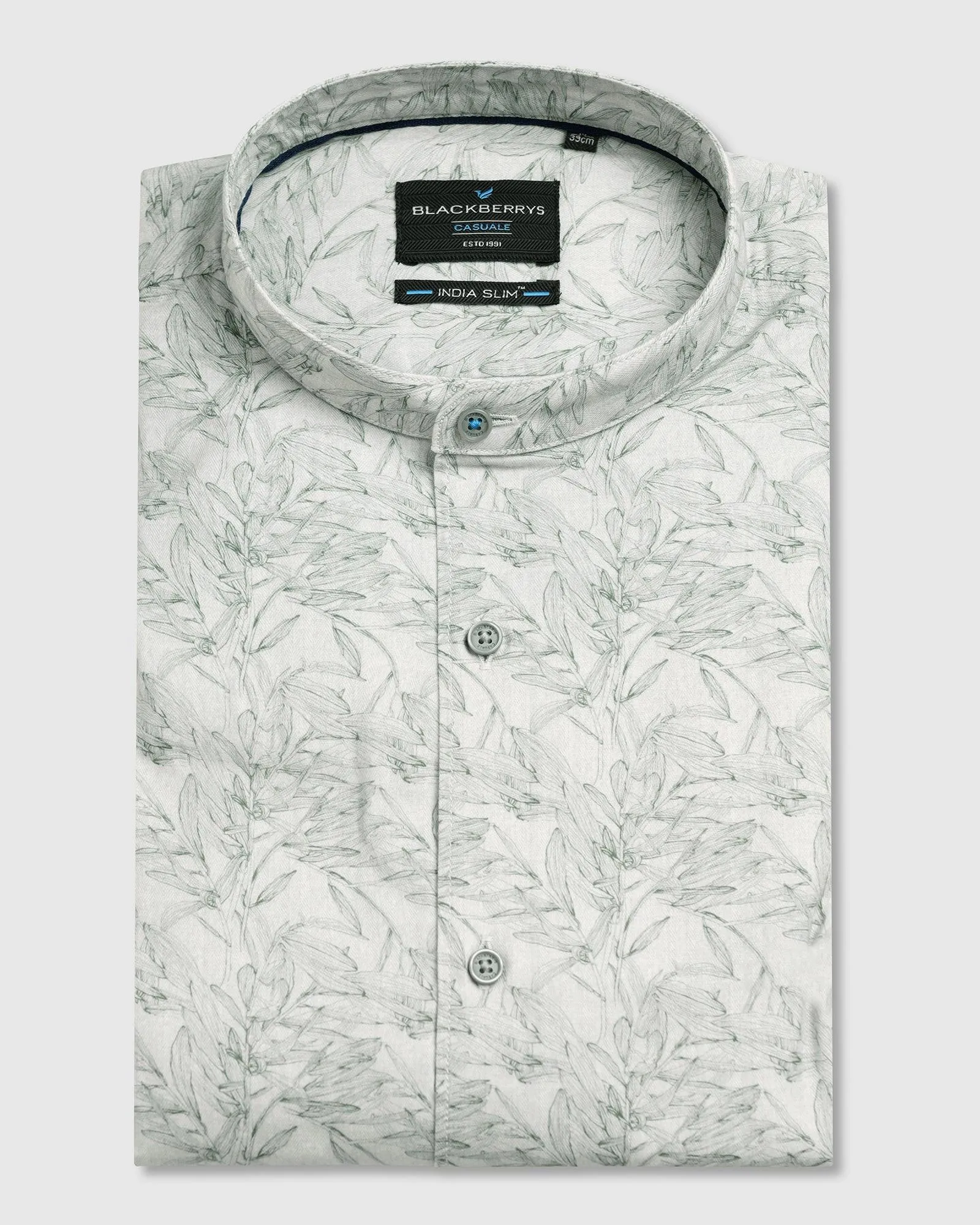 Casual Green Printed Shirt - Hazel Wardrobe Essential Winter Collection
