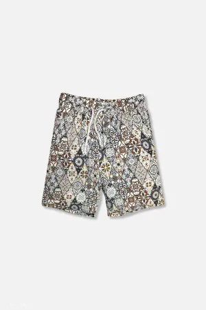Stylish Shorts Taborne Tropical Drawstring Shorts