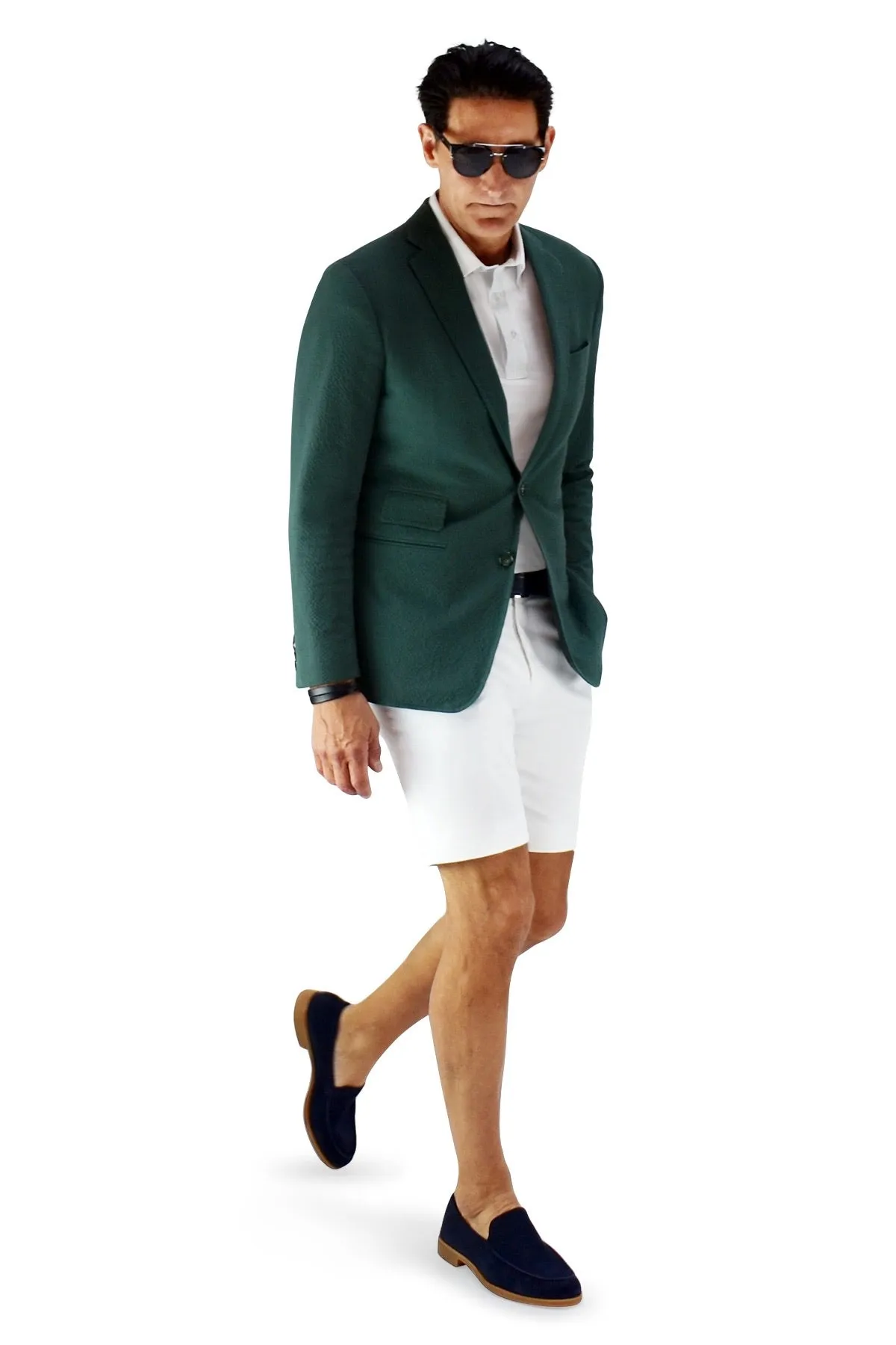 David August Off White Summer Wool Linen Shorts - Cut-to-Order Ripstop Material