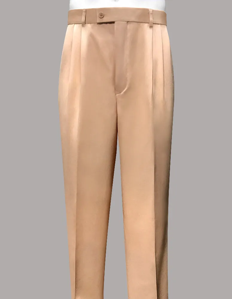 Sporty Comfort Wear PEACH REGULAR FIT PLEATED PANTS