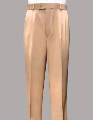 Non Iron Technology Comfy Wearable PEACH REGULAR FIT PLEATED PANTS
