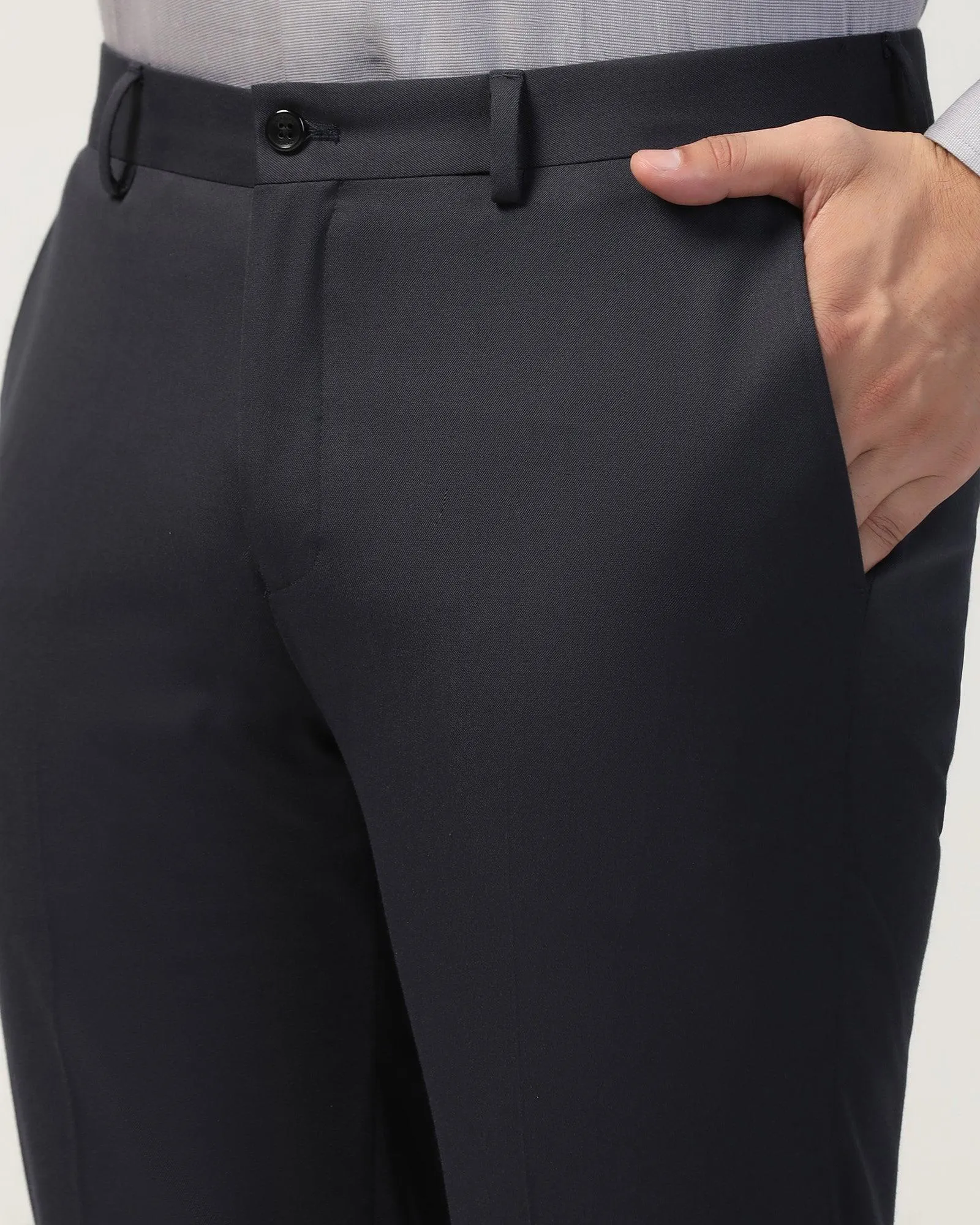 Comfort Design Slim Comfort B-95 Formal Navy Solid Trouser - Eldorado